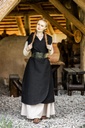 Mittelalter-Wickelkleid „Gerlin“ – Mystische Eleganz in Schwarz