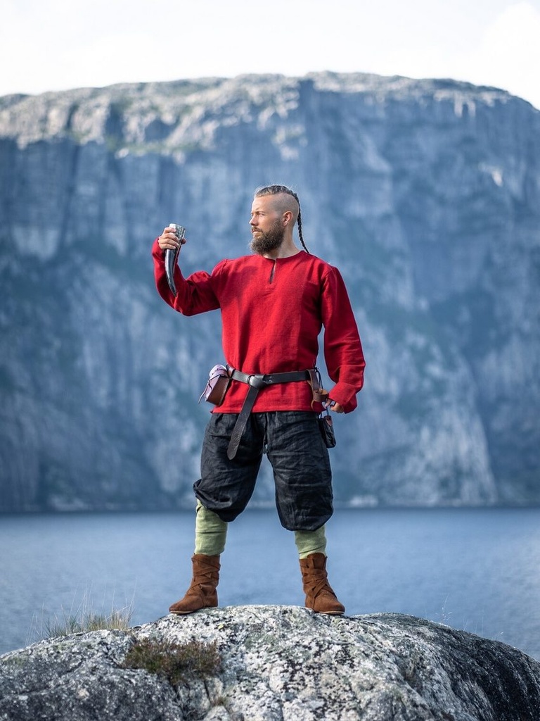 Wikingertunika „Ivar“ – Schlichte Authentizität in Natur (S)