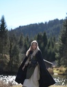 Wikinger-Überkleid „Aleiga“ – Natürliche Eleganz in Grün 