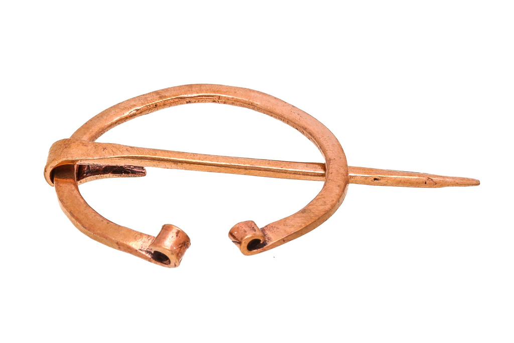 [fb19] Wikinger Fibel UTGARD aus Bronze – 3 cm Mittelalterliche Tuchnadel mit antiker Optik