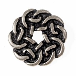 [08 Ce-4 Knoten.si] Keltische Zierniete - Knoten / XL (silberfarben)