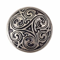 [8 Ce-5 Trisk.si] Zierniete Triskelion / XXXL (silberfarben)