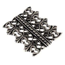 Gürtel-Beschlag "Houppelande" (silberfarben)