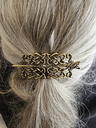 CELTIC HEARTSKNOT, Gewandspange, Haarspange,Mittelalter,Verschluss,messingfarben