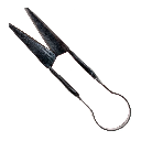 Bügelschere handgeschmiedet 12 cm - Accessoire für Mittelalter Handwerk Schneiderei