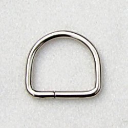 [05 D-Ring 12.si] D-Ring - 12 x 2,2 mm (silberfarben)