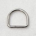 D-Ring 12 × 2 mm – Kleine Schnallenöse für 12 mm Riemen (Messing oder Silber)