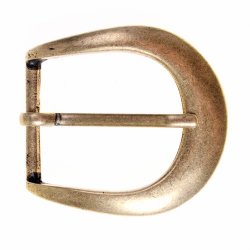 [09 No-S 3:E.si] Klassische Schnalle - für 3 cm-Gürtel (silberfarben)