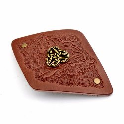 Kleine Haarspange - Clip / Beschlag (braun, keltisch)