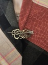 CELTIC REPTIL,Gewandspange, Haarspange,Mittelalter,Verschluss,messingfarben