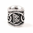 Futhark-Haarperle "Berkano" - 8 mm Loch
