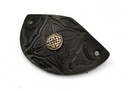 Leder-Haarspange Mittelalter - 12 cm mit Metall-Clip