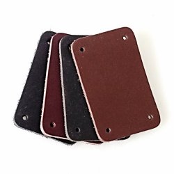 Panzerschuppen Leder rechteckig - 8 x 5 cm