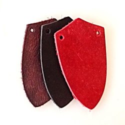 Schuppe Schild klein - Nubuk / 50 St.