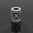 Runen-Perle "Gebo" - 6 mm Loch - Bartschmuck