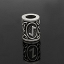 Runen-Perle "Ihwa" - 6 mm Loch - Bartschmuck