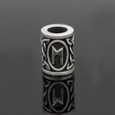 Runen-Perle "Mannaz" - 6 mm Loch - Bartschmuck