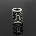 Runen-Perle "Uruz" - 6 mm Loch - Bartschmuck