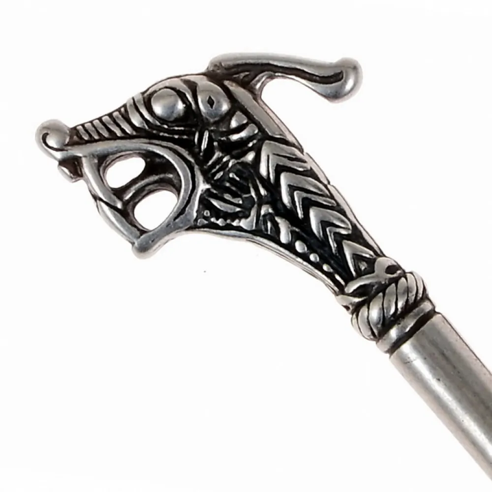 Haithabu Gewandnadel mit Drachenkopf Schleswig (silber)