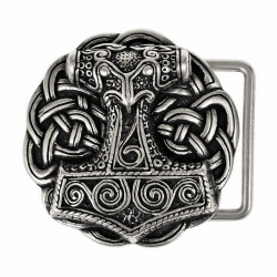 Thorshammer-Buckle mit Knoten - für 4 cm