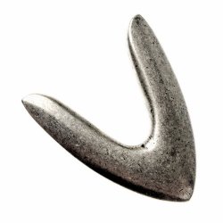 [09 No-En 3:B.si] Gürtelende - für 3 cm (silber)