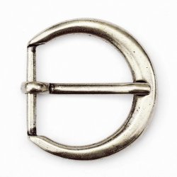 [09 No-S 3:A.si] Klassische Schnalle - für 3 cm-Gürtel (silber)