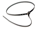 Keltischer Ledergürtel mit Bronzegürtelhaken - 3 cm