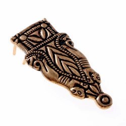 [09 End SpAn bro.b] Spätantikes Riemenende - für 2 cm-Gürtel (Bronze)