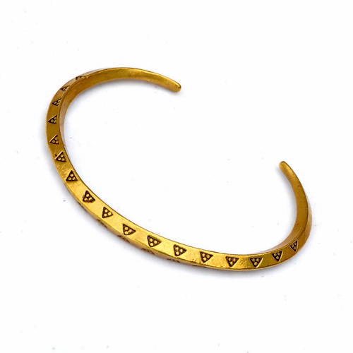 [07 AR Wik 0.b] Wikinger Geldarmreif Bronze - Accessoire für Historische Gewandungen, Reenactment und Liverollenspiel (Bronze)