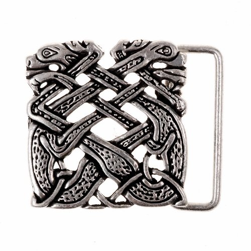Buckle 'Celtic Dogs' - für 4 cm