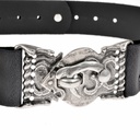 LARP-Hakengürtel aus Leder - 5 cm