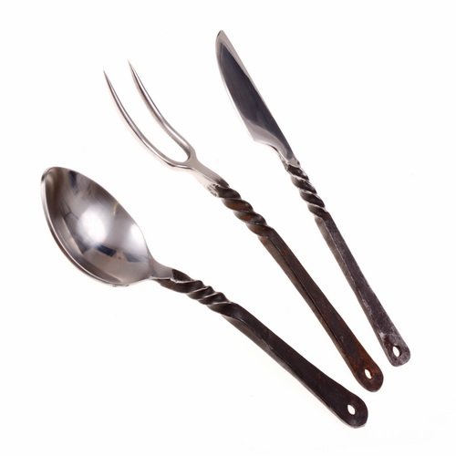 [16 Be 1 Set Grim] Mittelalter Besteck-Set 'Grimald'