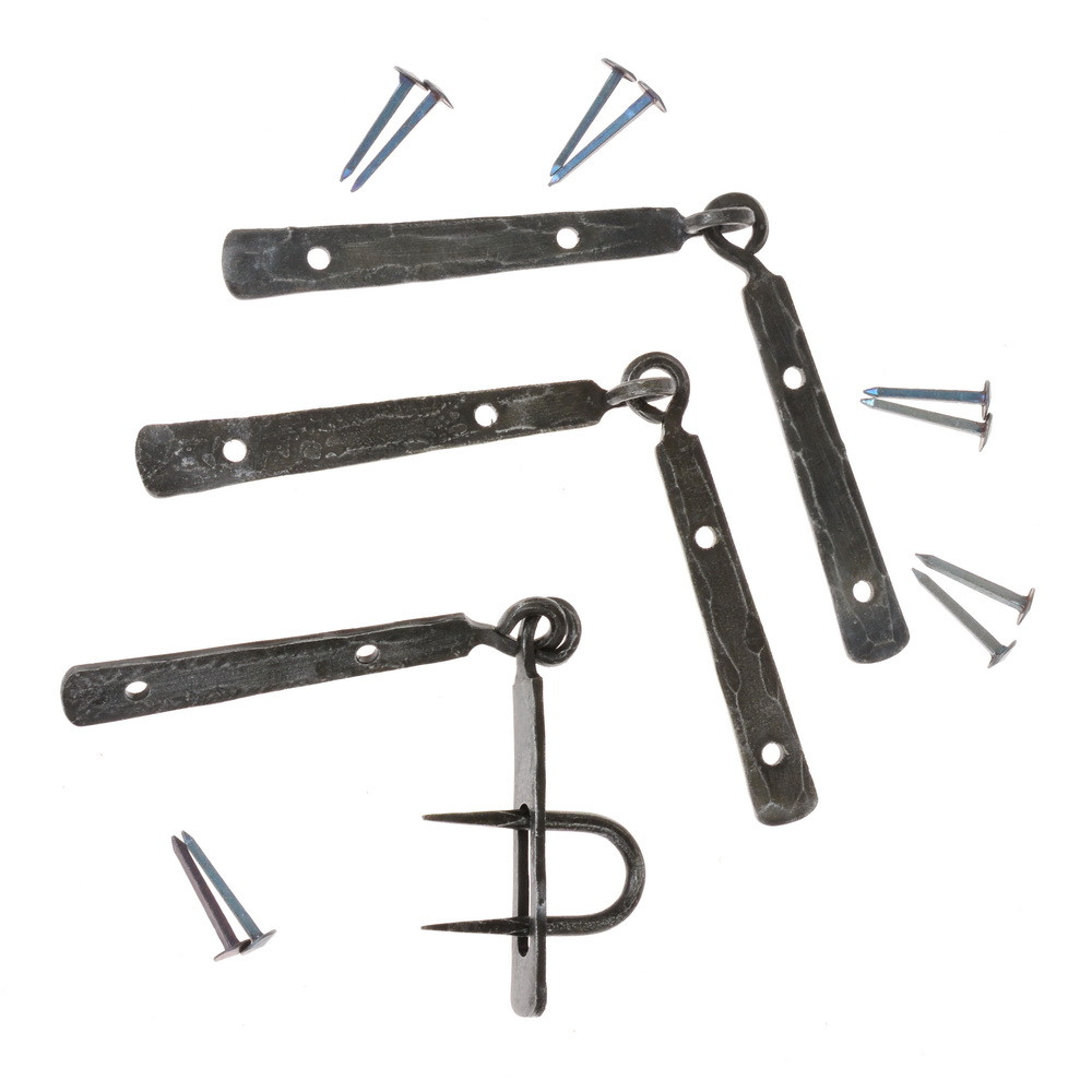 [16 Wik-Schar-Set] Wikingerscharnier mit Haspe im Set