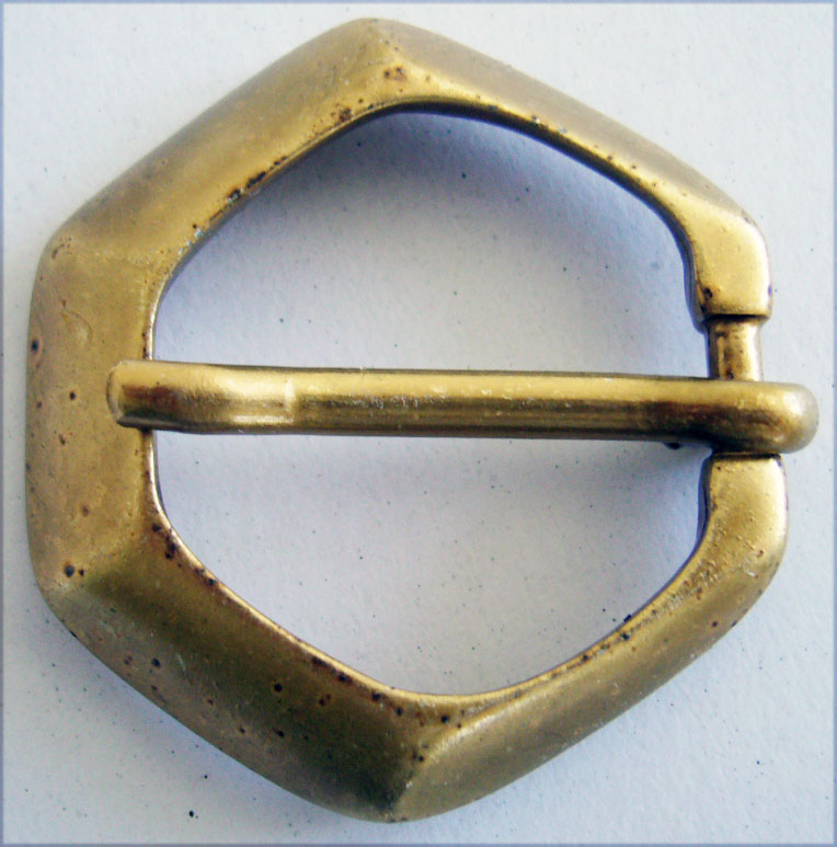 SEXTA, Halbschließe, 1,5 cm, altgoldfarben, Schnalle