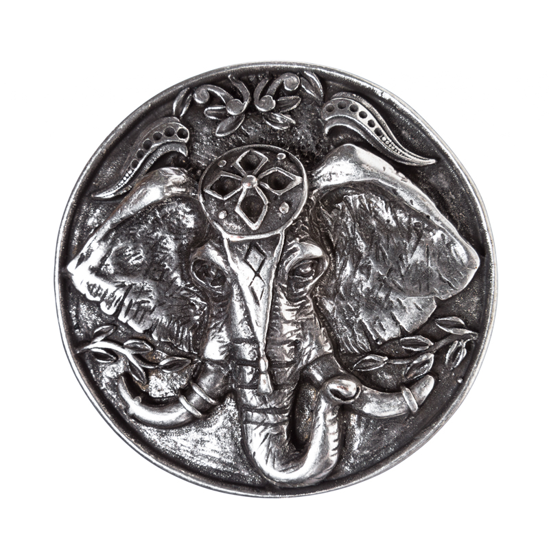 SULIMAN, 4cm, silberfarbene Schließe, Schnalle