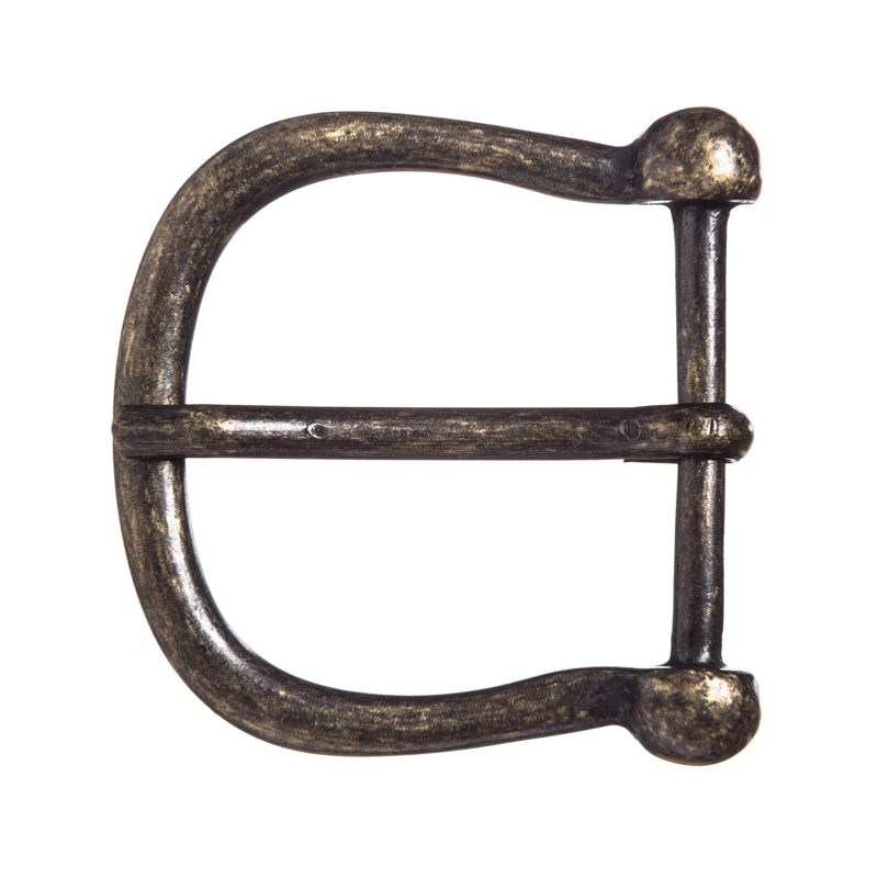 RASUL, Dorn-Halbschließe, leicht, 3cm, altmessingfarben, Schnalle