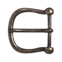 RASUL, Dorn-Halbschließe, leicht, 3cm, altmessingfarben, Schnalle