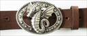 Hippocamp, 4cm silberfarbene Seepferdchen-Schließe, Schnalle