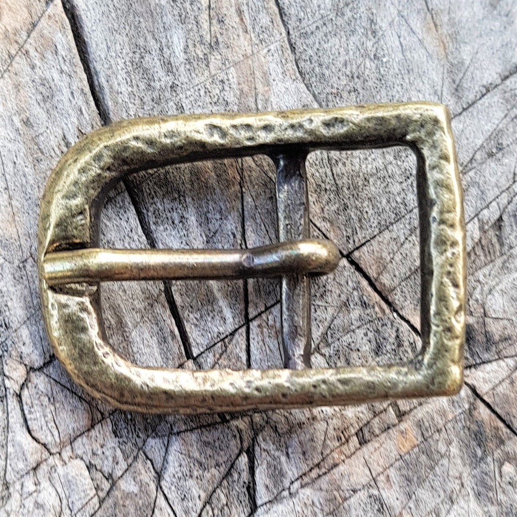 Mittelalter-Rüstungs-Schließe TRIM, 1,8 cm, messingfarben, Schnalle