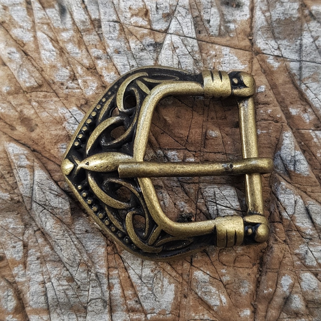 BALDER 20 - Celtic Buckle, altmessingfarben, 2cm, keltische Knoten-Schließe