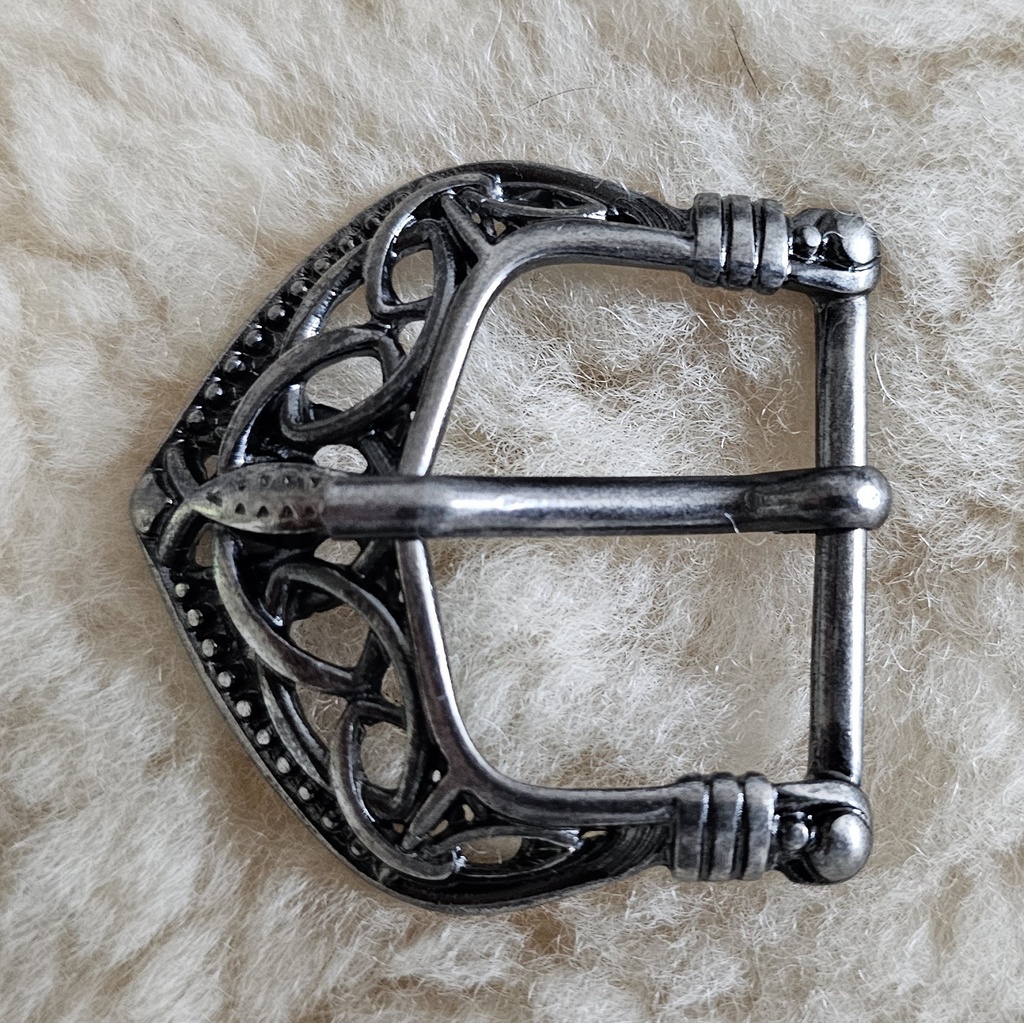 BALDER 30 - Celtic Buckle, eisenfarben, 3cm, keltische Knoten-Schließe