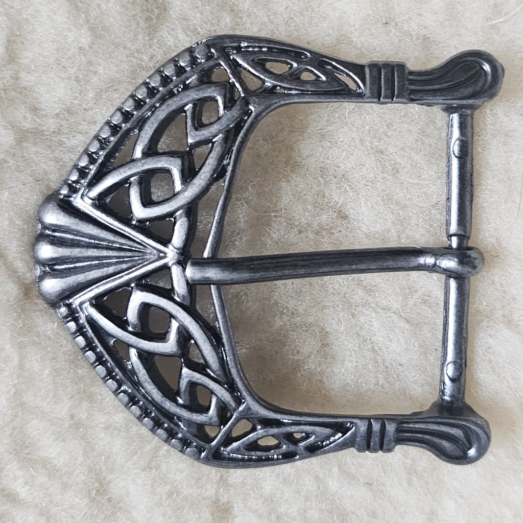 BALDER 40 - Celtic Buckle, eisenfarben, 4cm, keltische Knoten-Schließe, Schnalle
