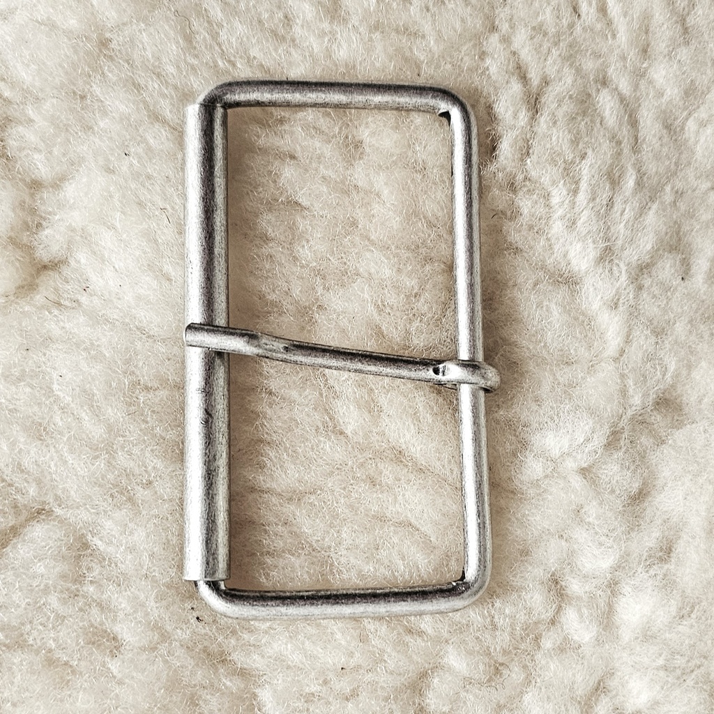 8cm-Roll-Halbschließe, silbern,Schnalle