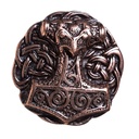 CELTIC MJÖLNIR, 4cm, Thorhammer-Schließe, kupferfarben, Schnalle
