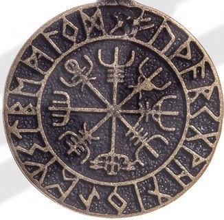 VEGVISIR -Schließe messingfarben 4cm, Schnalle