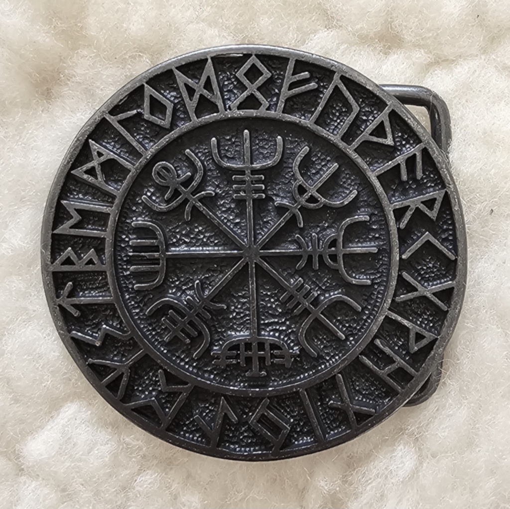VEGVISIR -Schließe schwarzeisenfarben 4cm, Schnalle