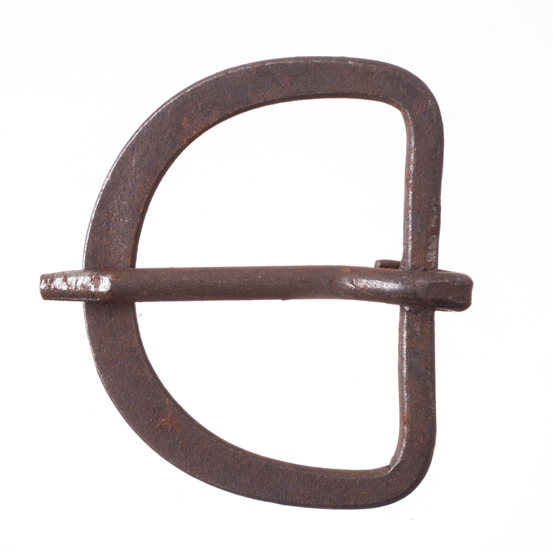Iron 4, 4cm handgeschmiedete Eisenschließe, Schnalle
