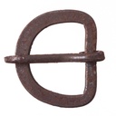 Iron 25, 2,5 cm handgeschmiedete Eisenschließe, Schnalle