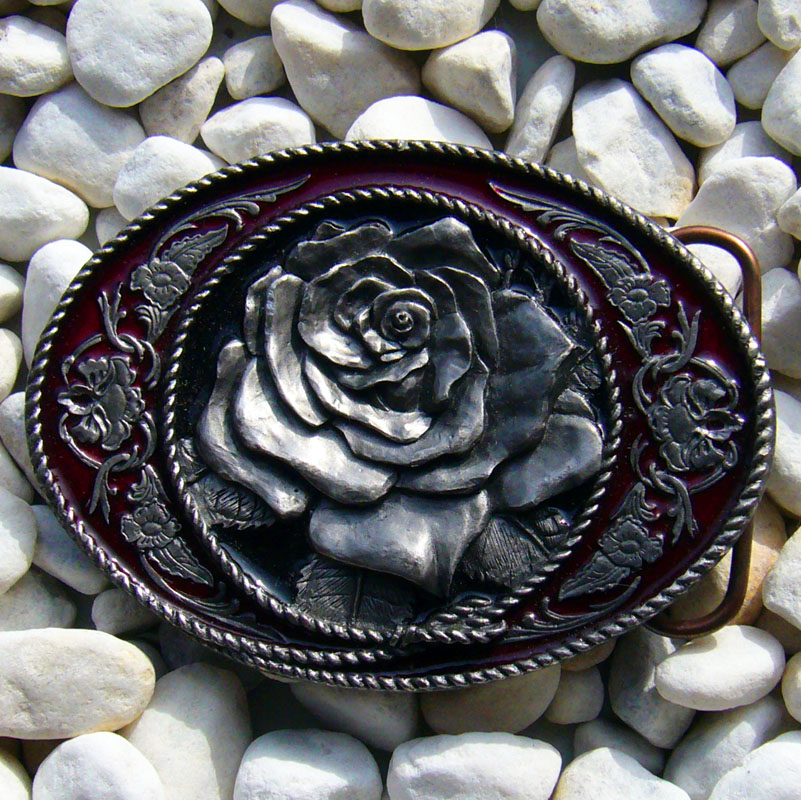 Texas Rose, 4cm, Gürtelschließe, Schnalle