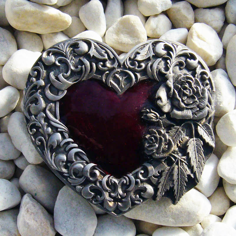 Romantic Heart, 4cm, Gürtelschließe, Schnalle